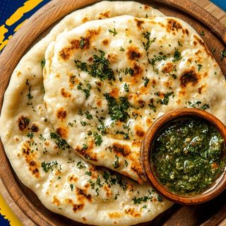 Naan Fromage Beurre À L'Ail