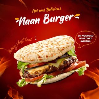 Naan burger