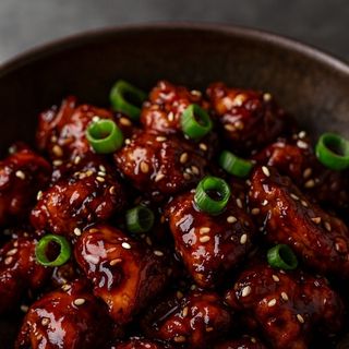 Poulet Caramélisé Aux Graines De Sésamee