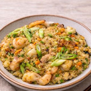 Riz du chef poulet et crevettes