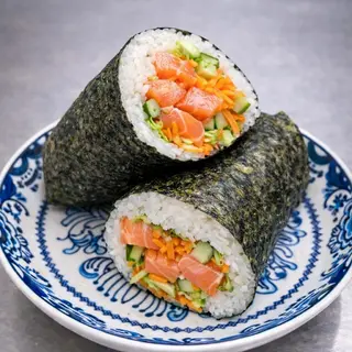 Burrito sushi saumon
