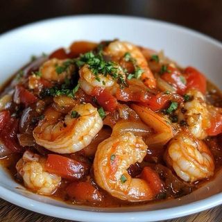 Crevettes sauce piquante