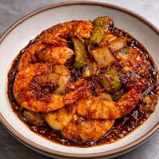 Gambas sauce piquante