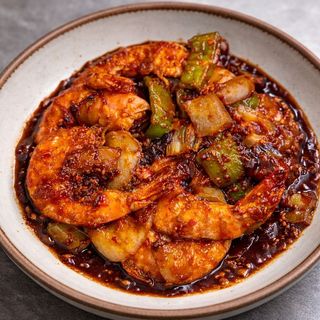 Gambas sauce piquante