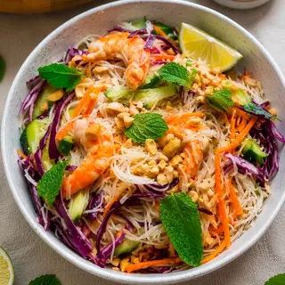 Salade fraîcheur aux crevettes