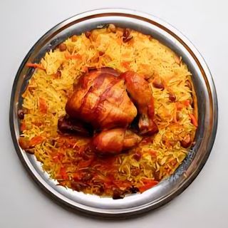 دجاجة كامله مع الارز البسمتي