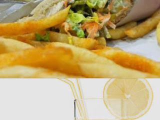 4 Bocadilos francessa + 4 citronnade avec frites