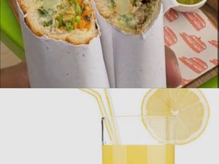 4 Bocadilos tortilla + 4 citronnade avec frites