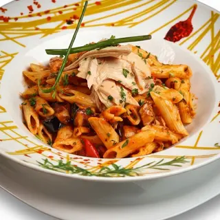 Penne Au Thon Et Aubergine