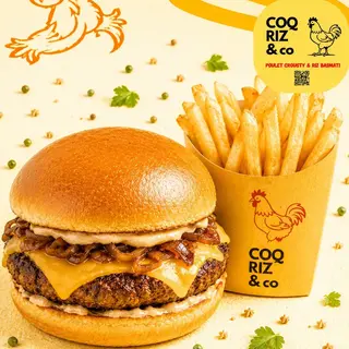 Cheese Burger + frites