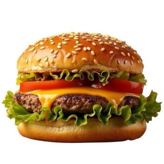 Cheese Burger avec Frites