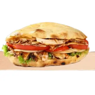 Sandwich rond au döner poulet / Tombik Tavuk döner