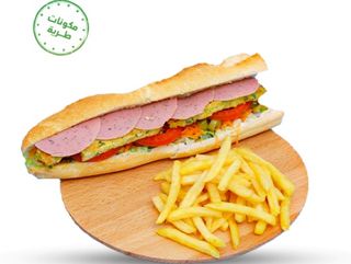 Sandwich Tortilla et Mortadella + Frites