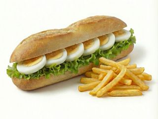Sandwich Œuf + Frites