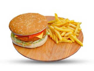 Chicken Burger + Frites