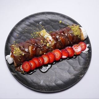 Crêpe au chocolat et fruits