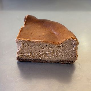 Tranche basque cheesecake chocolat
