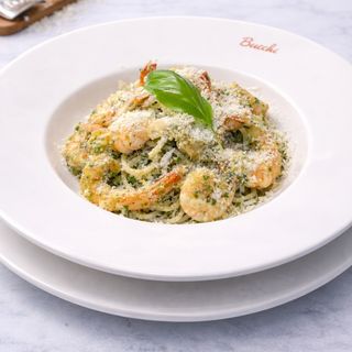 Pâte Pesto Gambas
