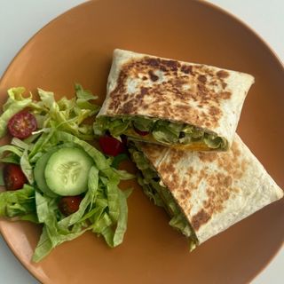 Tuna and avocado wrap