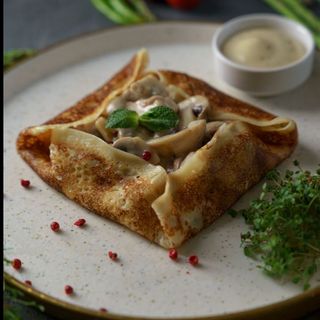 Crepe poulet champignons