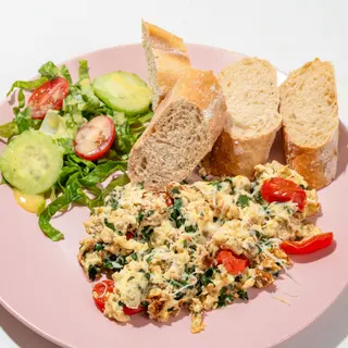 Omellette aux épinards