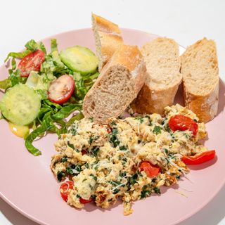 Omellette aux épinards