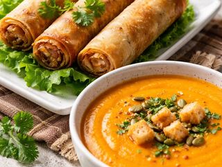 Velouté + trio de mini nemes