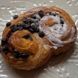 Double schneck aux pépites de chocolat