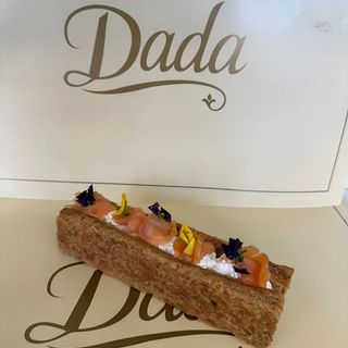 Millefeuille fromage et saumon