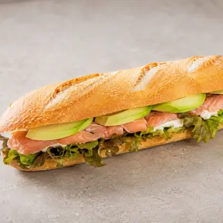 Sandwich nordique avocat (pain du jour)