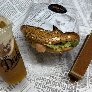 Box Bagel, Triano Chocolat & Ice Tea Pêche