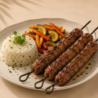 Brochettes viande hachée