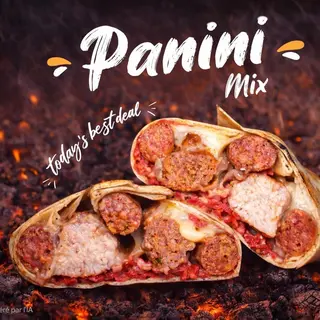 Panini Mixte على الفحمgrillé