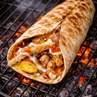 Panini pouletعلى الفحمgrillé