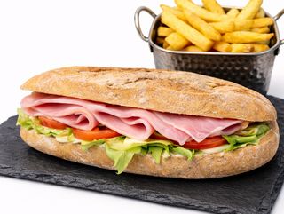 Sandwich Jambon et frites