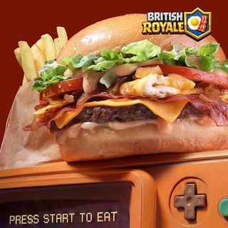 British royale burger + frite