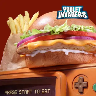 Burger poulet + frite