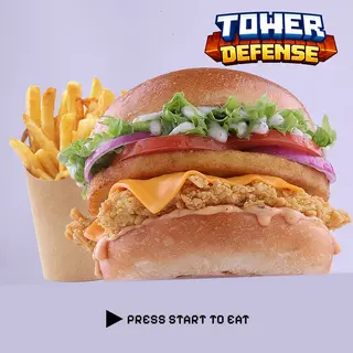 Burger tenders batata + Frite