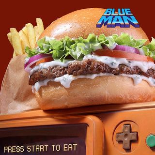 Blue man burger + frite