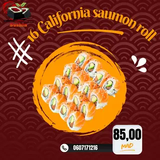 16 California Saumon Roll