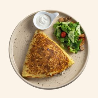 Crêpe Au Poulet Et Champignons