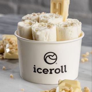 Ice crème rolls crème chocolat blanc