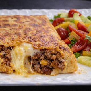 Crêpe viende hachée fromage