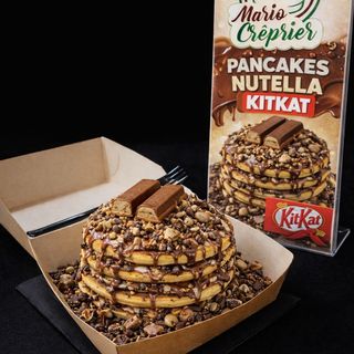 Pancakes, KitKat , Nutella