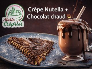 Crêpe Nutella + chocolat chaud