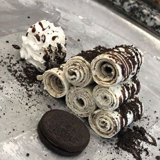 Ice crème rolls Oreo