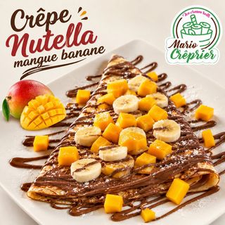 Crêpe Nutella mangue banane