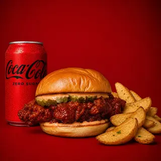 Chicken burger menu
