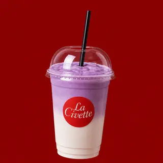 Coconut Milk Ubé Foam
