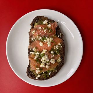 Salmon avocado toast